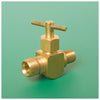 LLAVE DE PASO DUAL - 1L AJ. /1L GAS HORIZ.